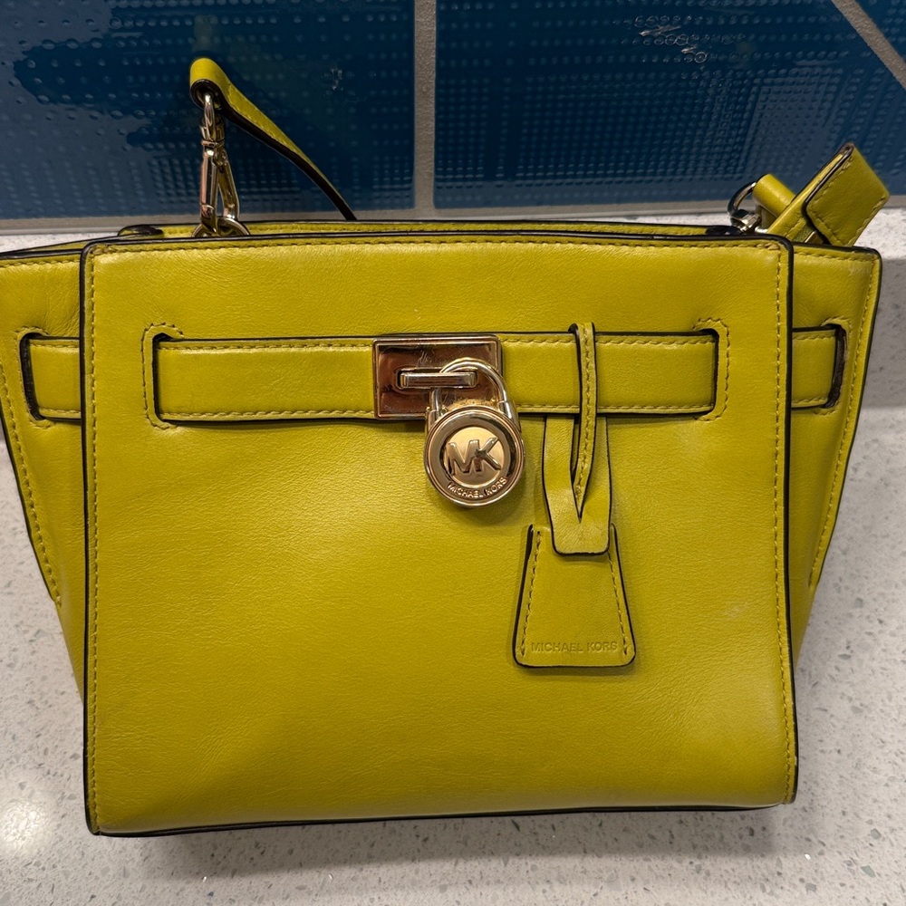 Michael Kors Apple Green Hamilton Crossbody